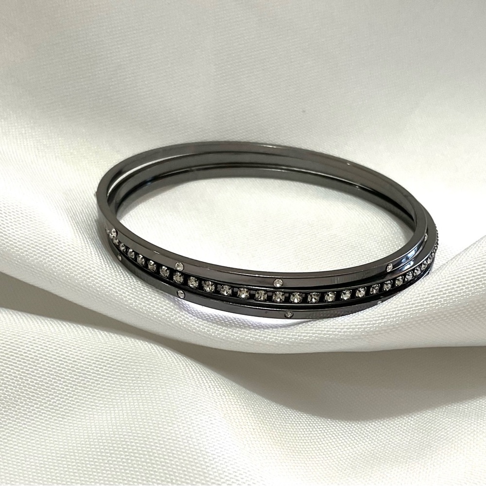 3 PC Lot of Rhinestone Bangles - Picture 1 of 3